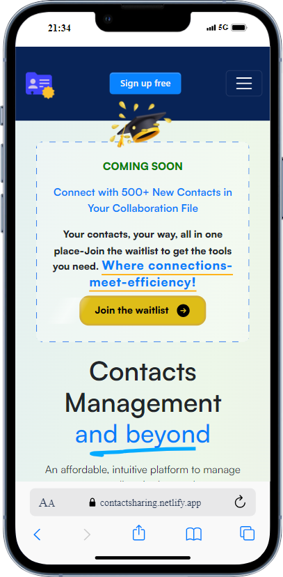 Contact Management Platform